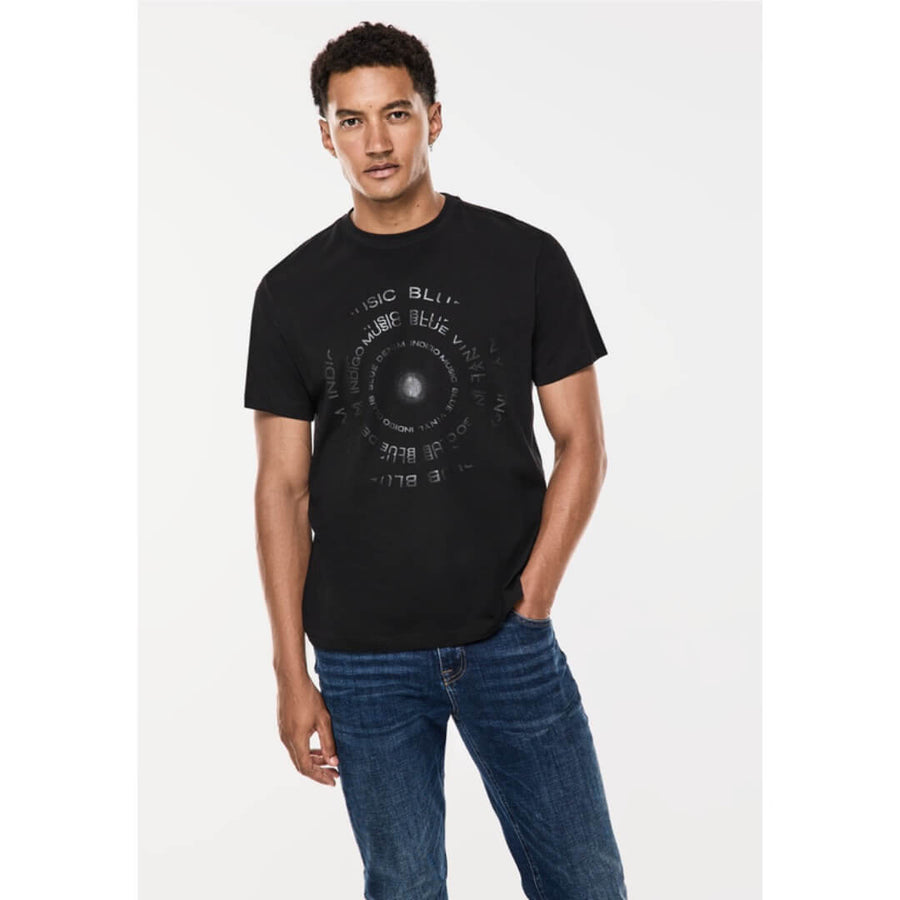Street One t-paita printti, musta - Moment.fi
