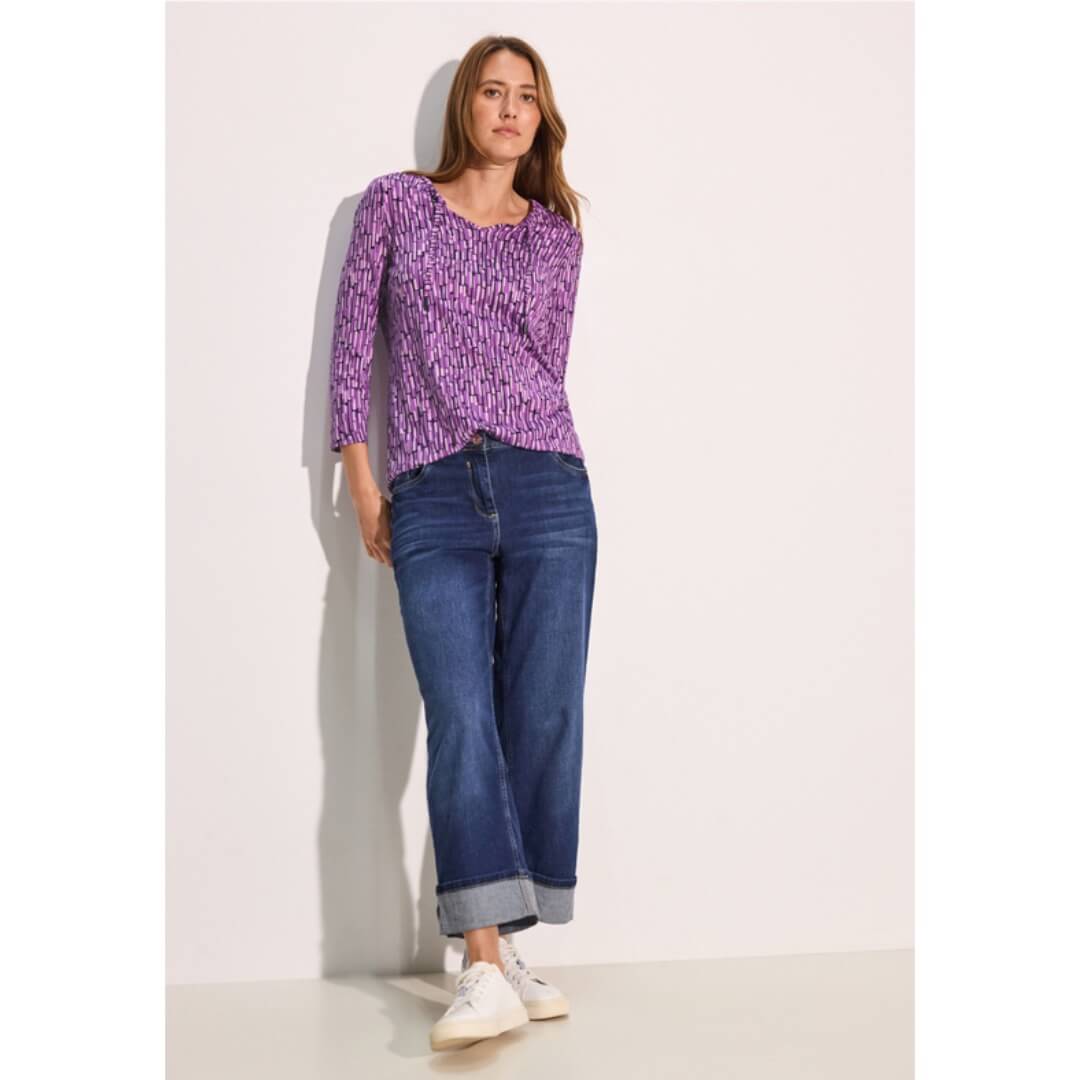 Cecil kuosipaita, lila - Moment.fi