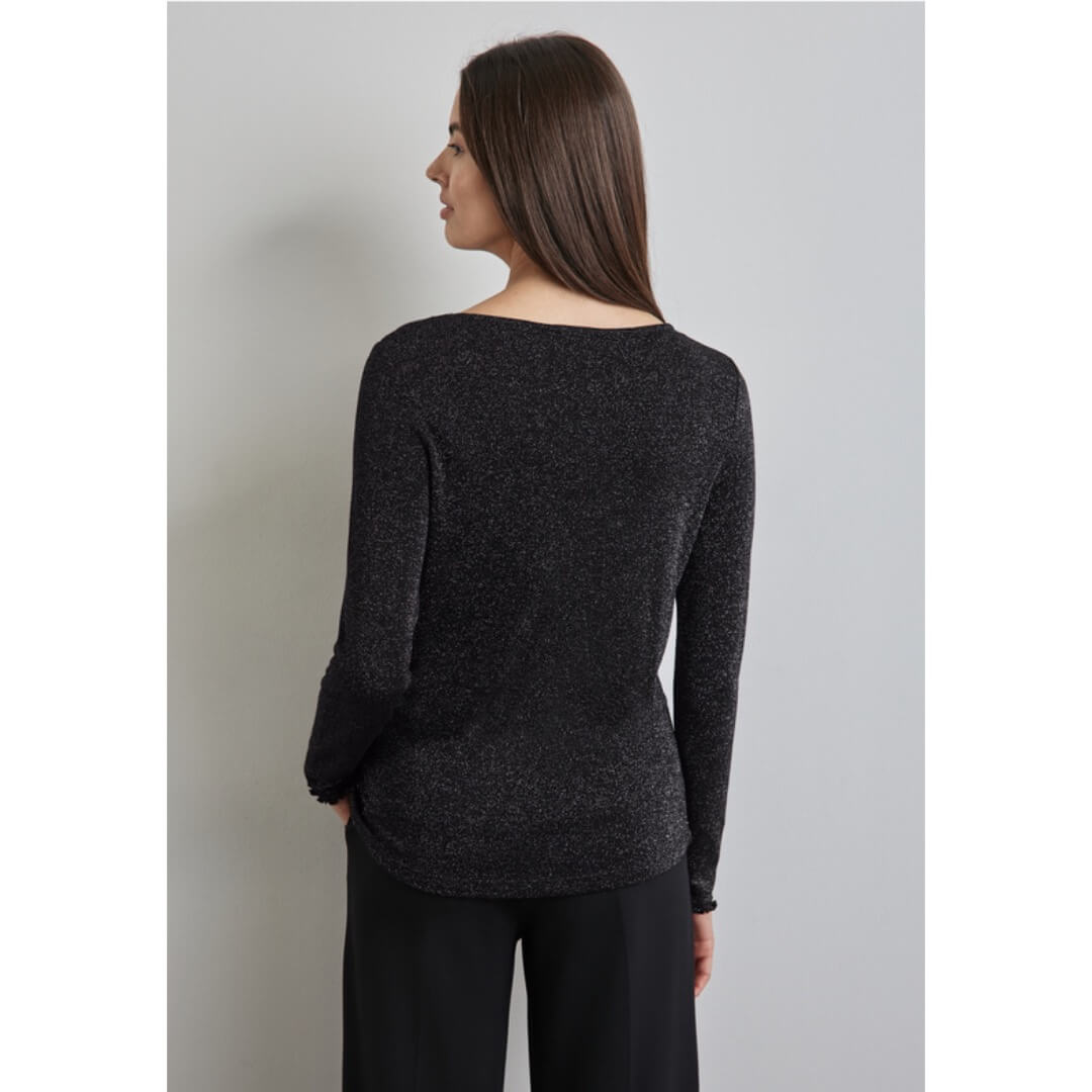 Street One paita lurex, musta - Moment.fi