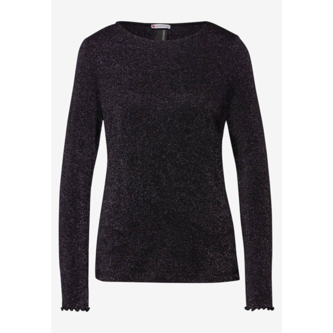 Street One paita lurex, musta - Moment.fi