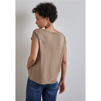 Street One t-paita modaali, beige - Moment.fi
