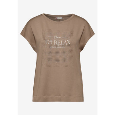 Street One t-paita modaali, beige - Moment.fi