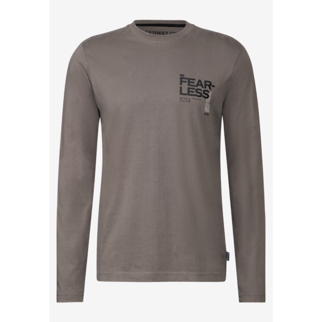 Street One trikoopaita 1/1, ruskea - Moment.fi