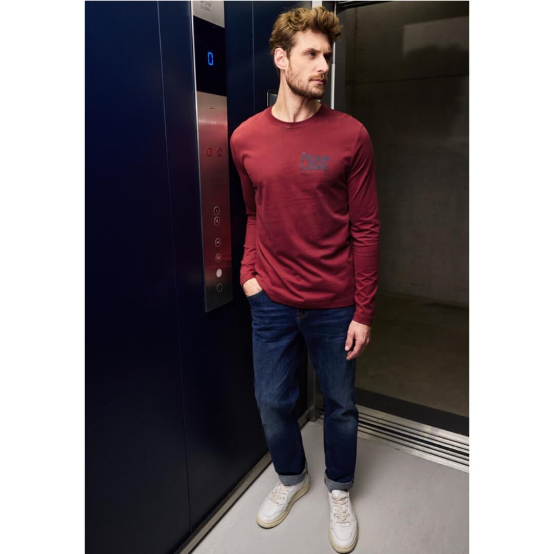 Street One trikoopaita 1/1, punainen - Moment.fi