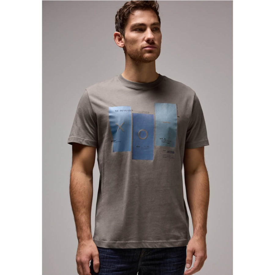 Street One t-paita printti, ruskea - Moment.fi