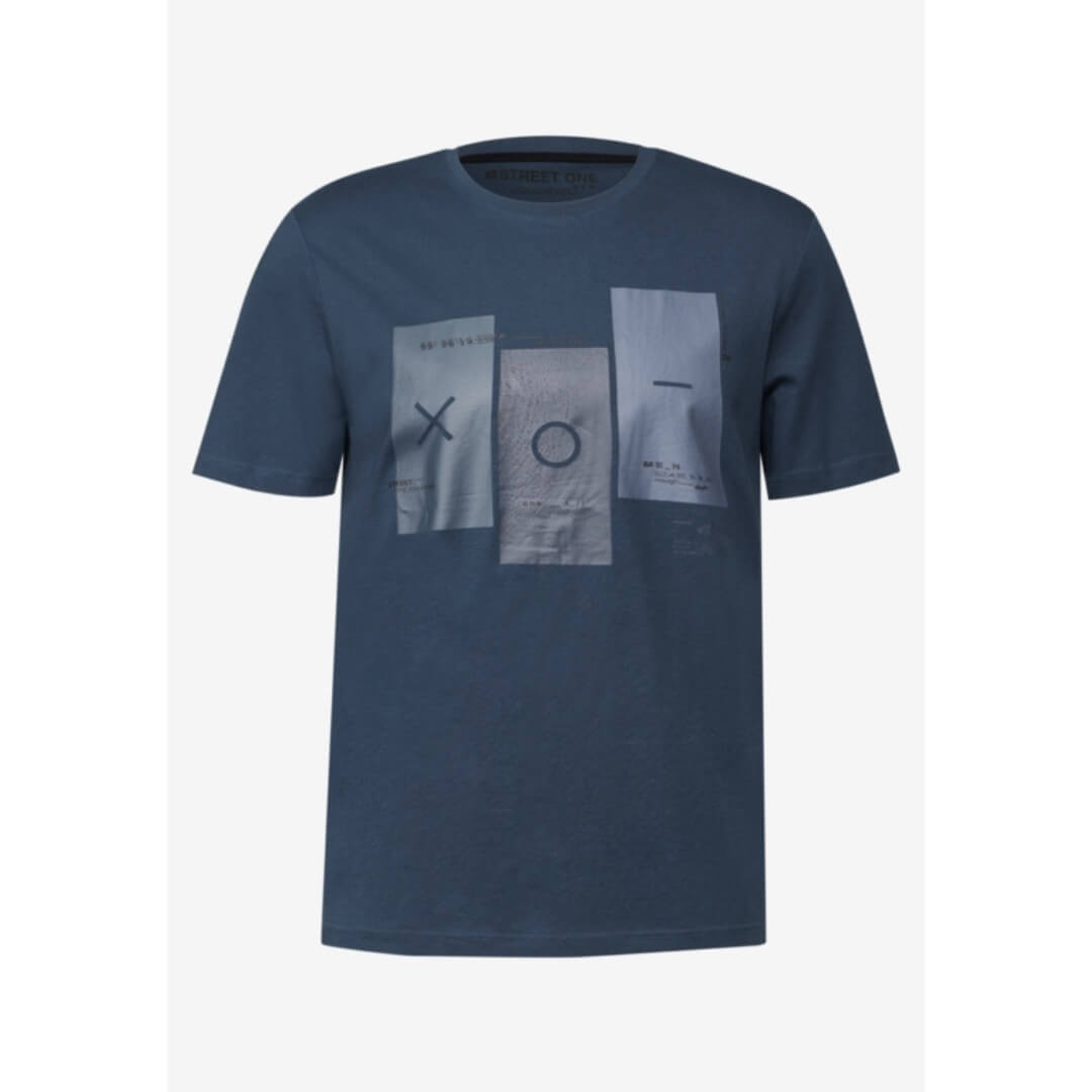 Street One t-paita printti, sininen - Moment.fi