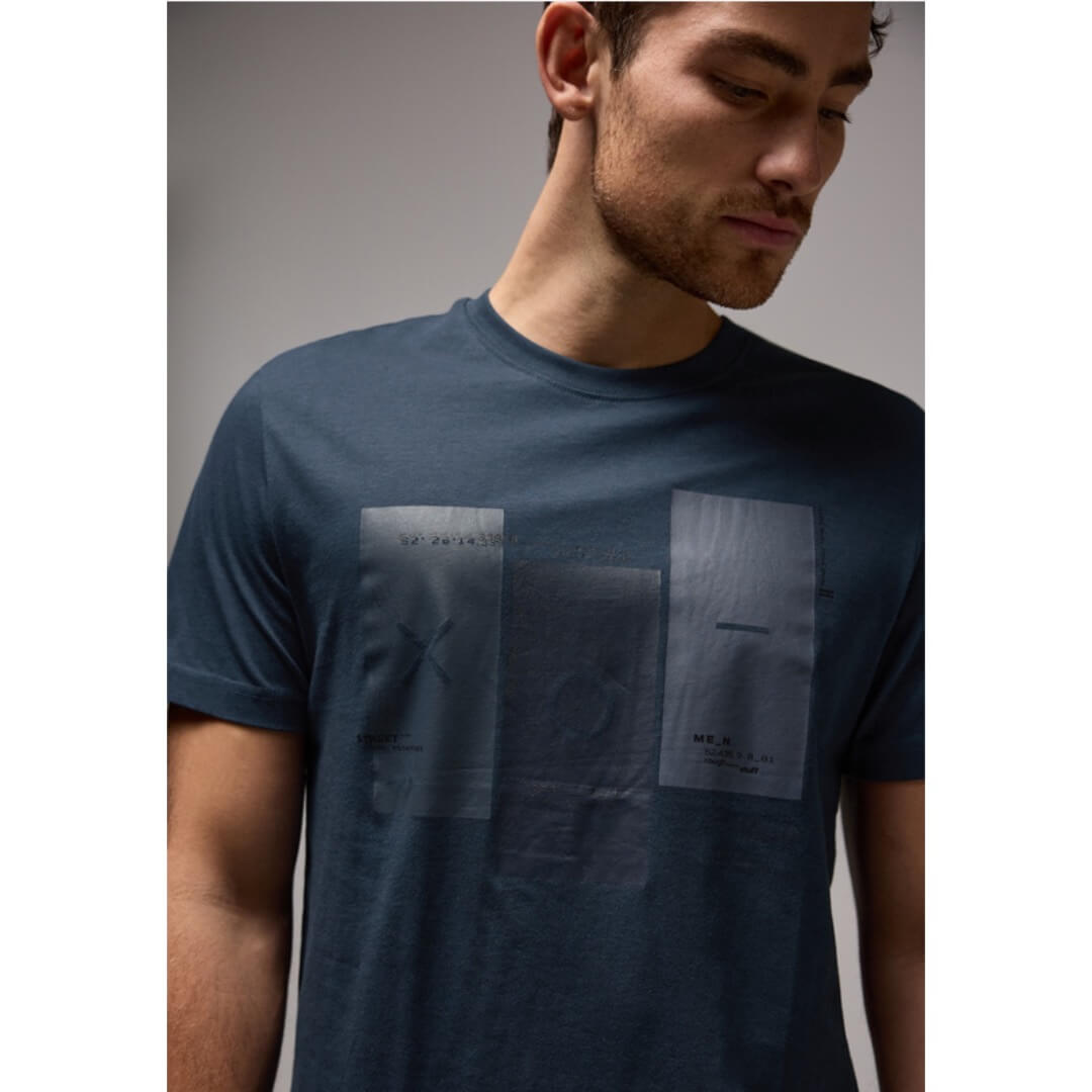 Street One t-paita printti, sininen - Moment.fi