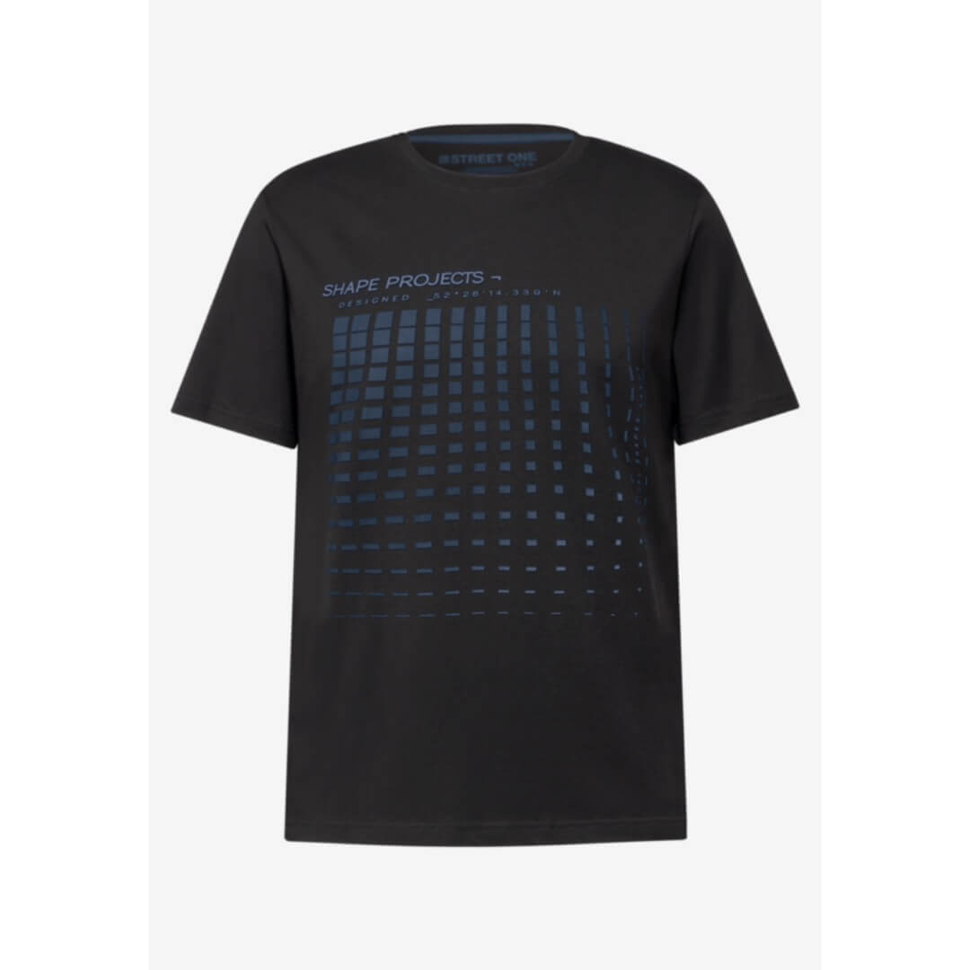 Street One t-paita printti, musta - Moment.fi