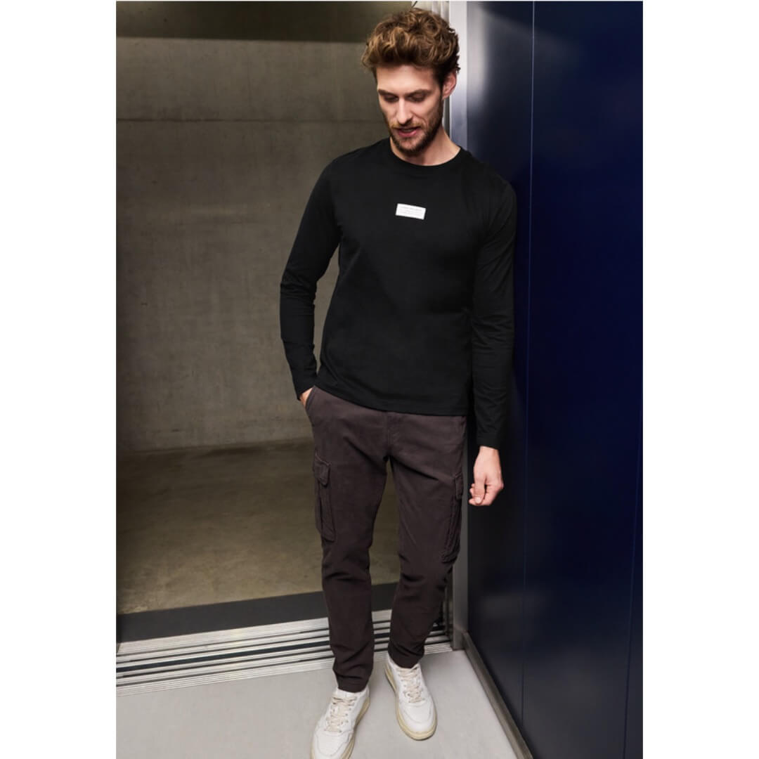 Street One t-paita 1/1, musta - Moment.fi