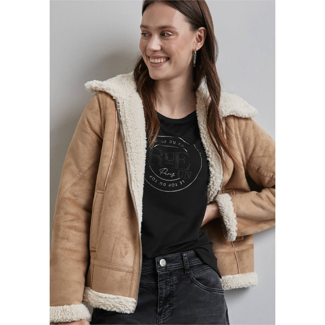 Street One t-paita art, musta - Moment.fi