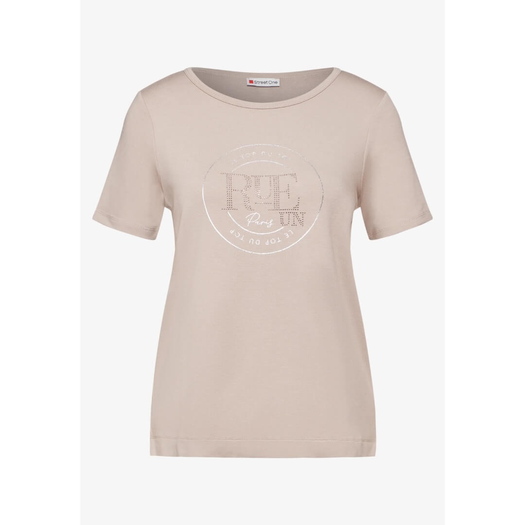 Street One t-paita art, beige - Moment.fi