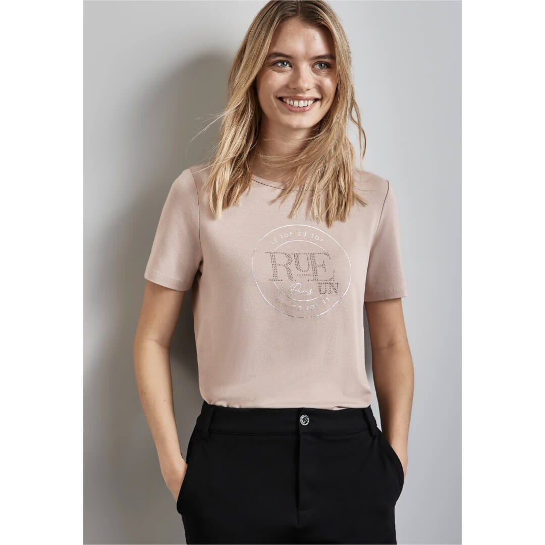 Street One t-paita art, beige - Moment.fi