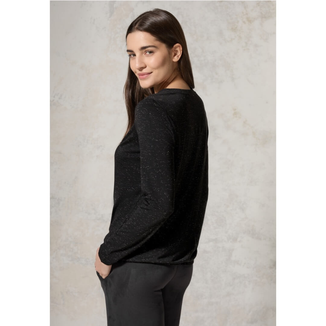 Cecil trikoopaita printti, musta - Moment.fi