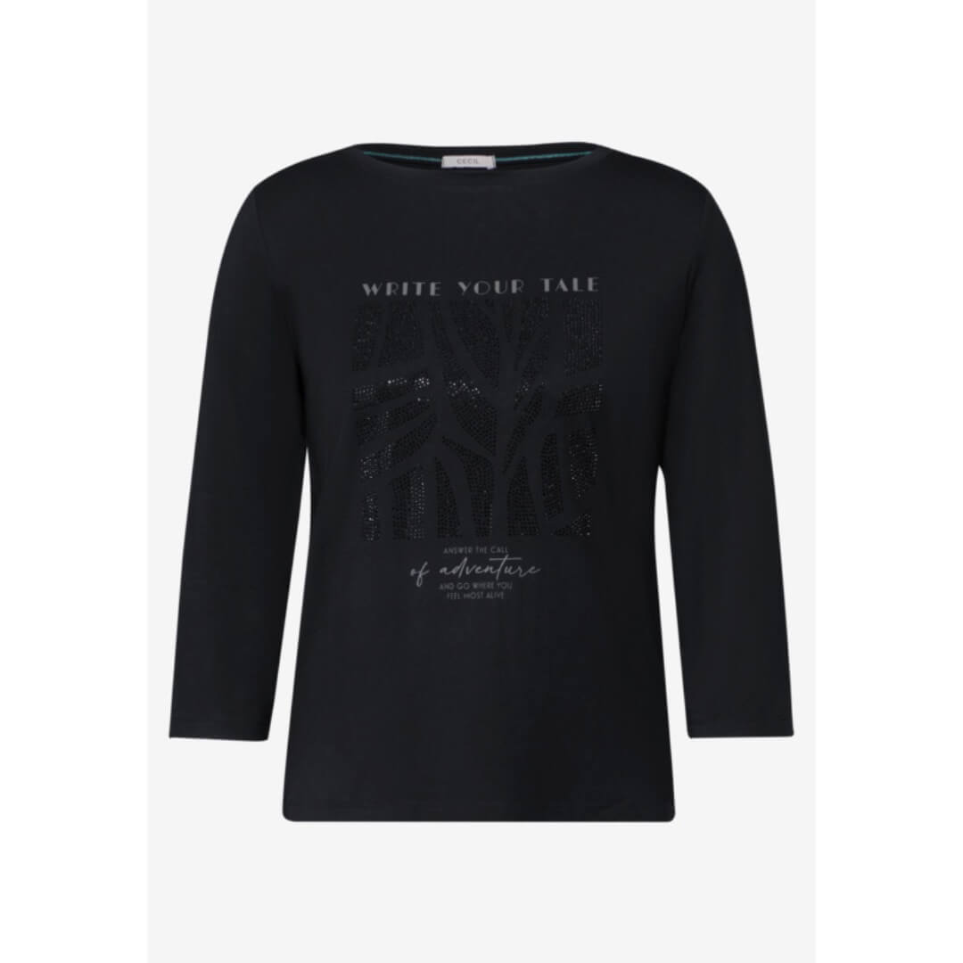 Cecil t-paita, musta - Moment.fi