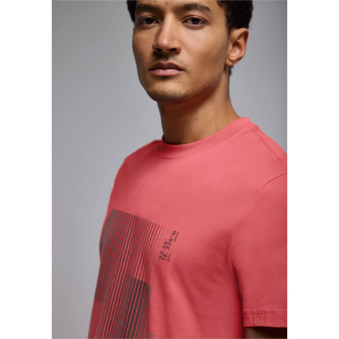 Street One t-paita printti, punainen - Moment.fi