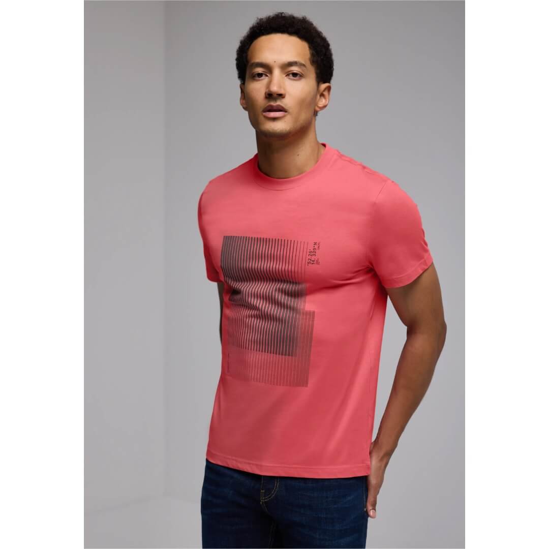 Street One t-paita printti, punainen - Moment.fi