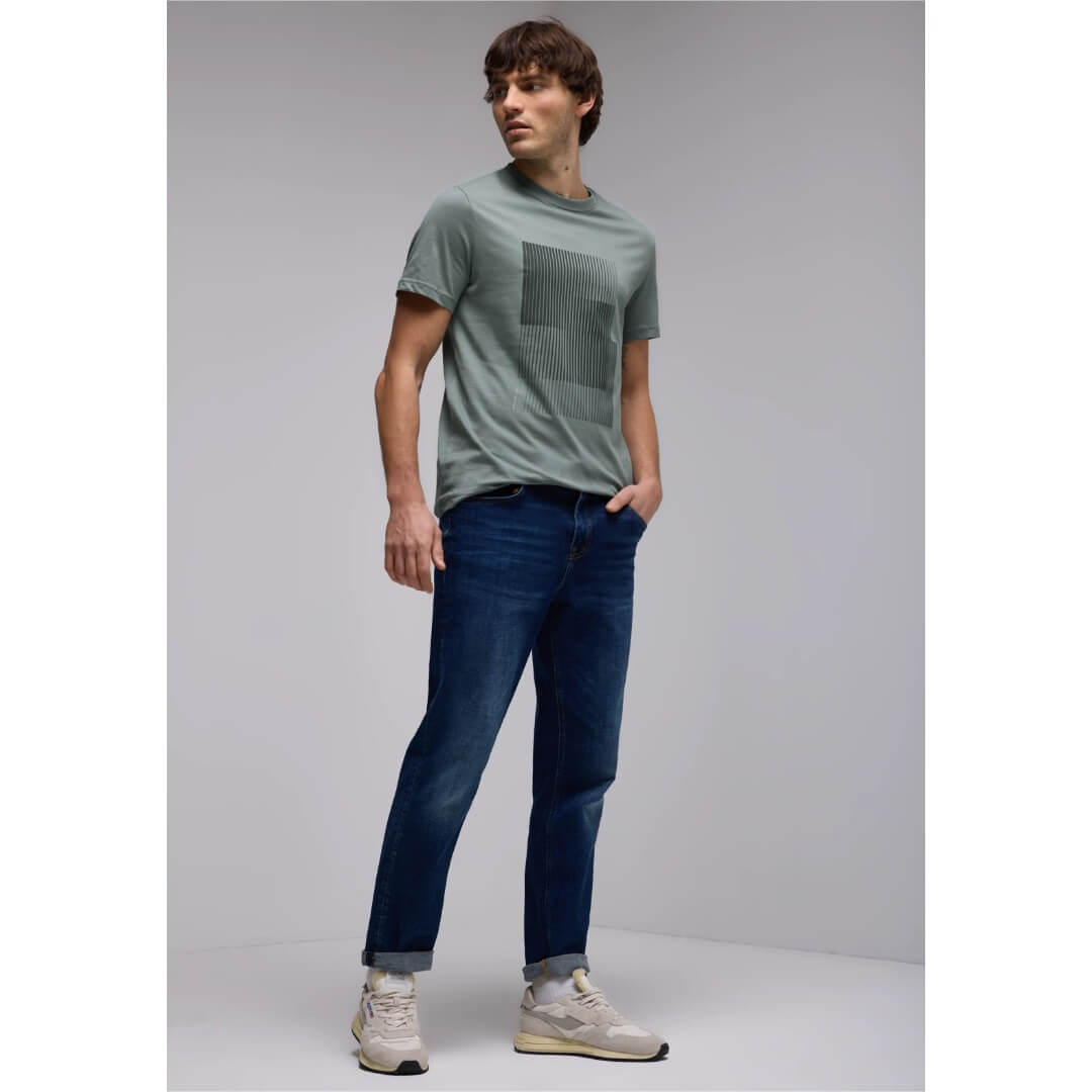 Street One t-paita printti, vihreä - Moment.fi