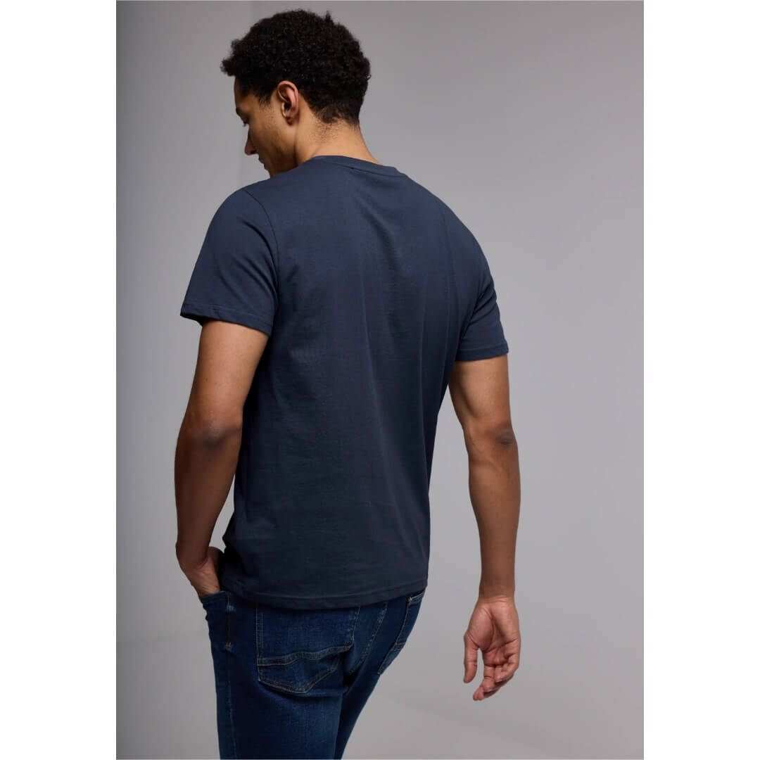 Street One t-paita printti, tummansininen - Moment.fi