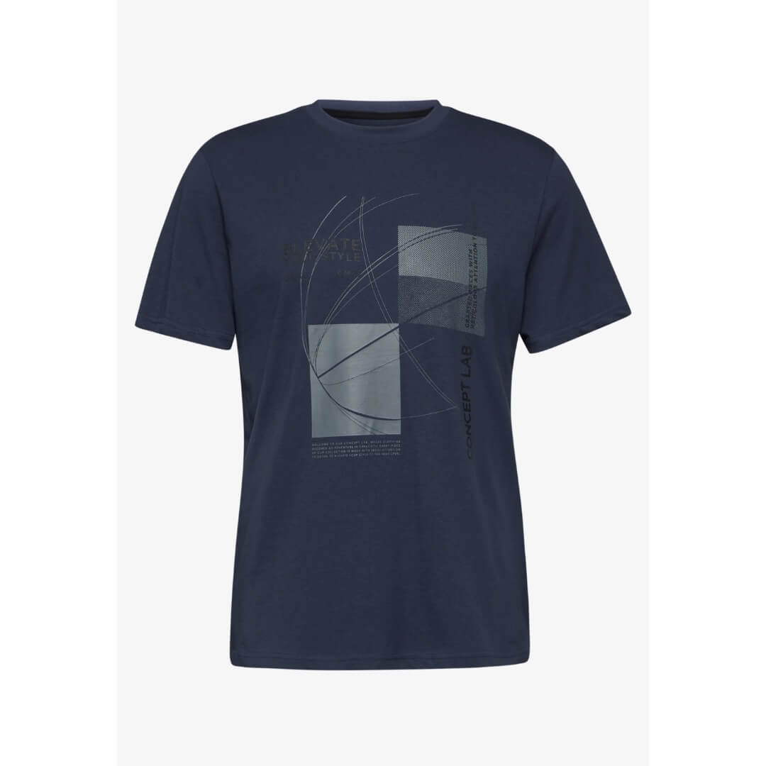 Street One t-paita printti, tummansininen - Moment.fi