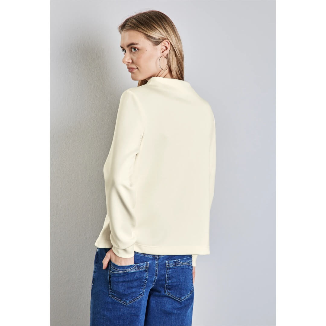 Street One collegepaita turtle, luonnonvalkoinen - Moment.fi