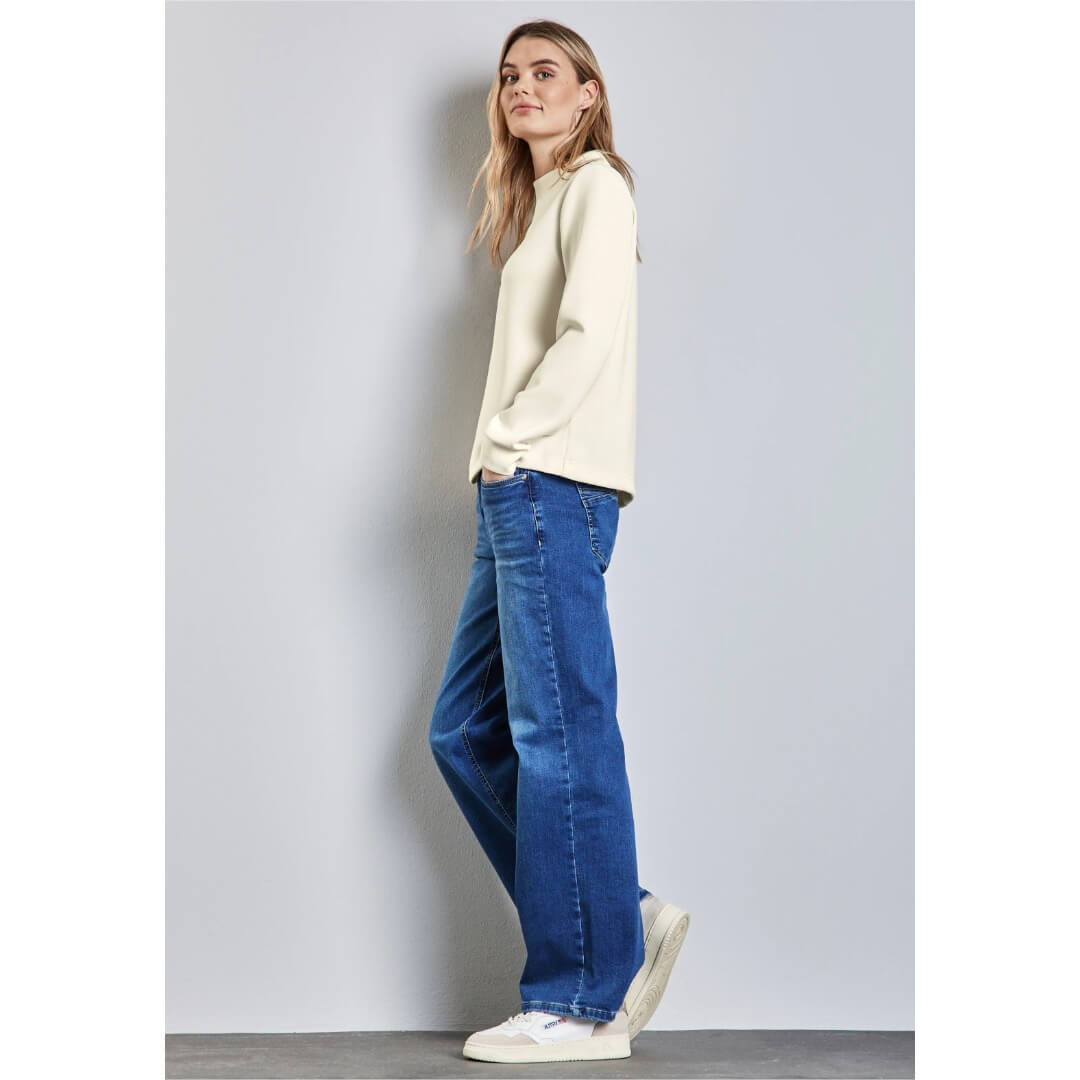 Street One collegepaita turtle, luonnonvalkoinen - Moment.fi