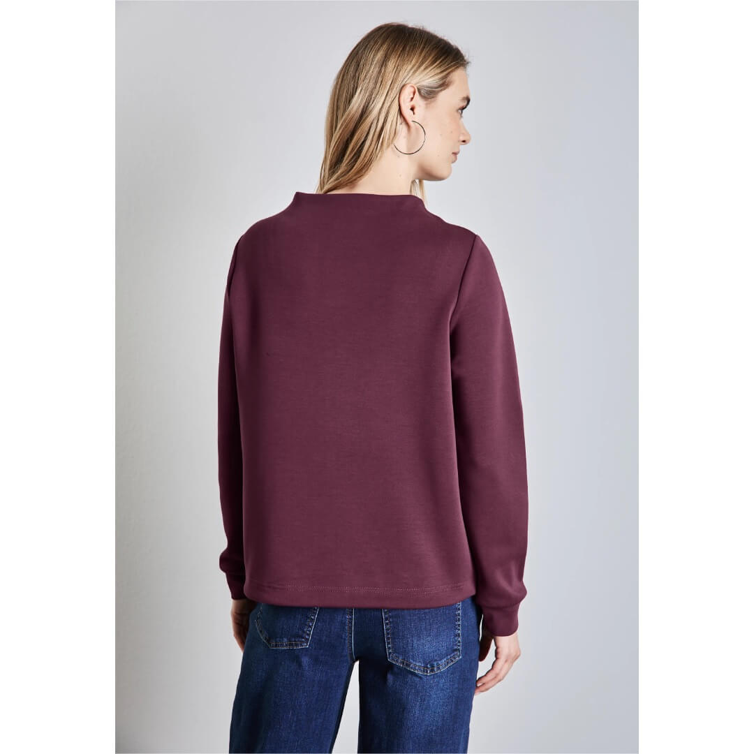 Street One collegepaita turtle, viini - Moment.fi