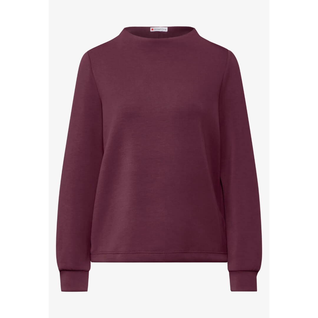 Street One collegepaita turtle, viini - Moment.fi