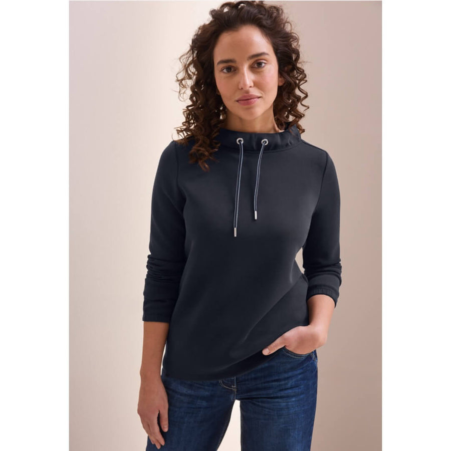 Cecil collegepaita pystykaulus, tummansininen - Moment.fi