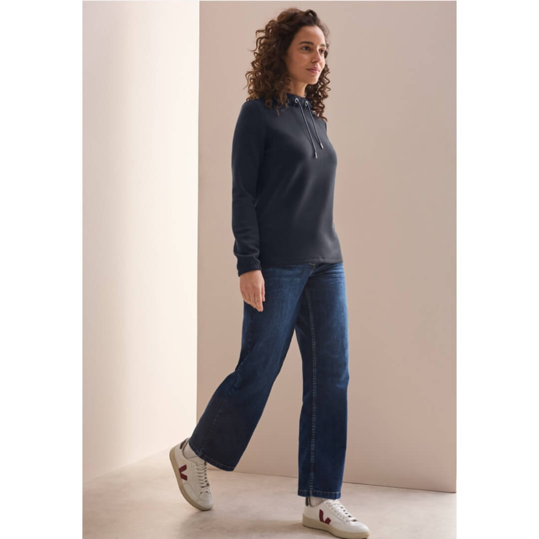 Cecil collegepaita pystykaulus, tummansininen - Moment.fi