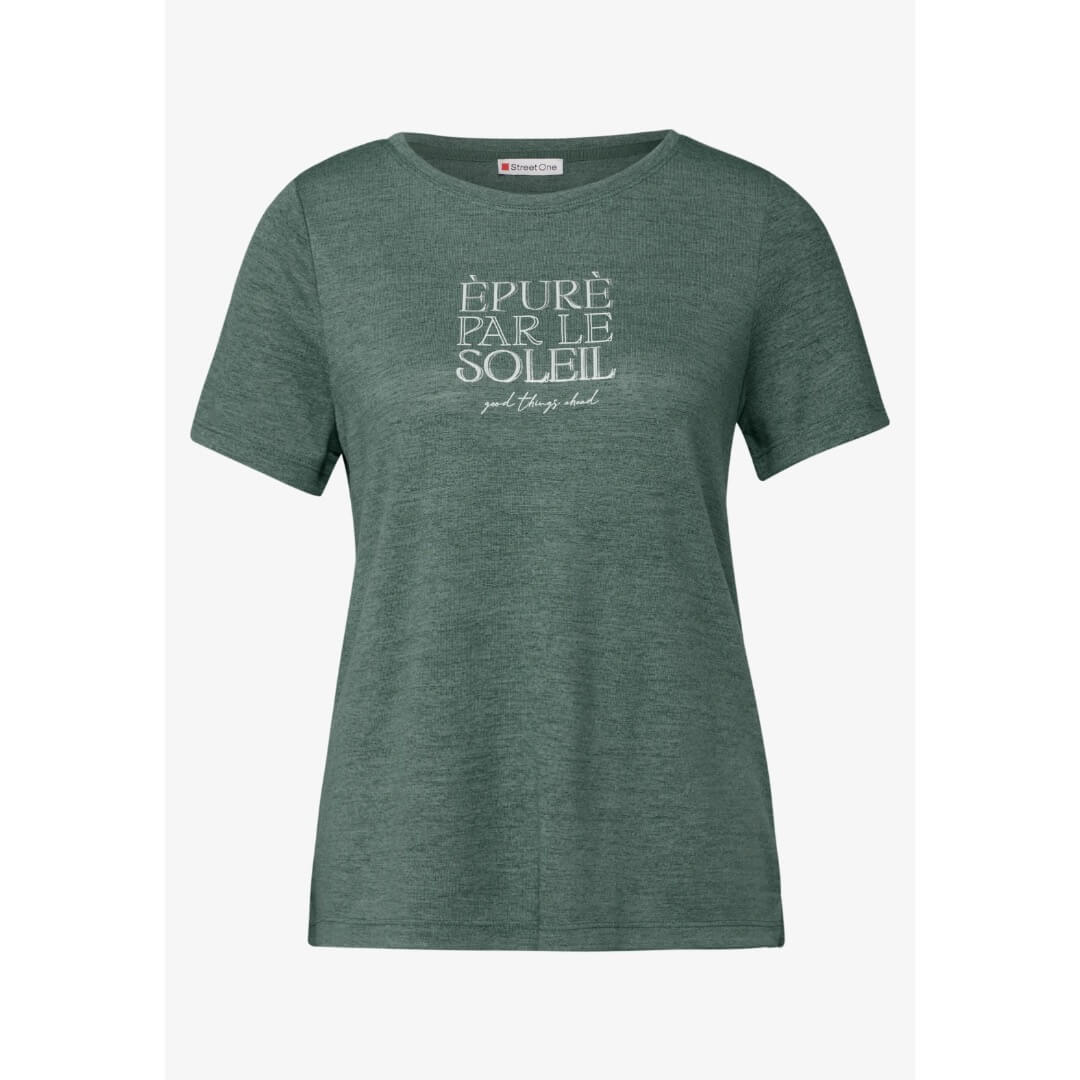 Street One pellavalook t-paita, vihreä - Moment.fi