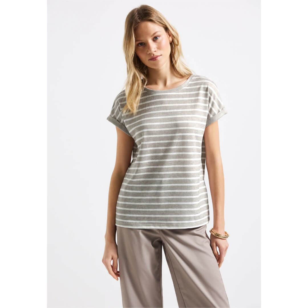 Street One raitapaita, beige - Moment.fi