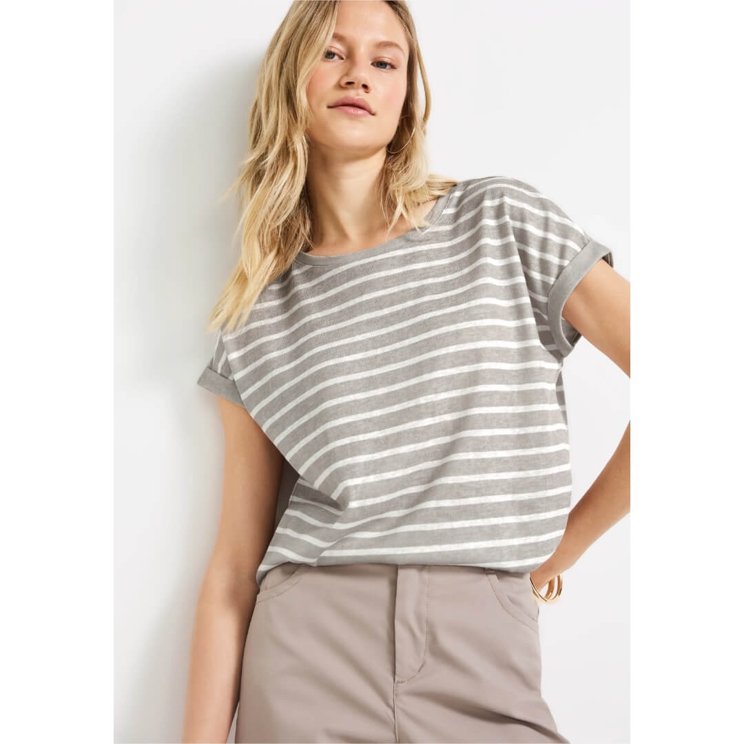 Street One raitapaita, beige - Moment.fi