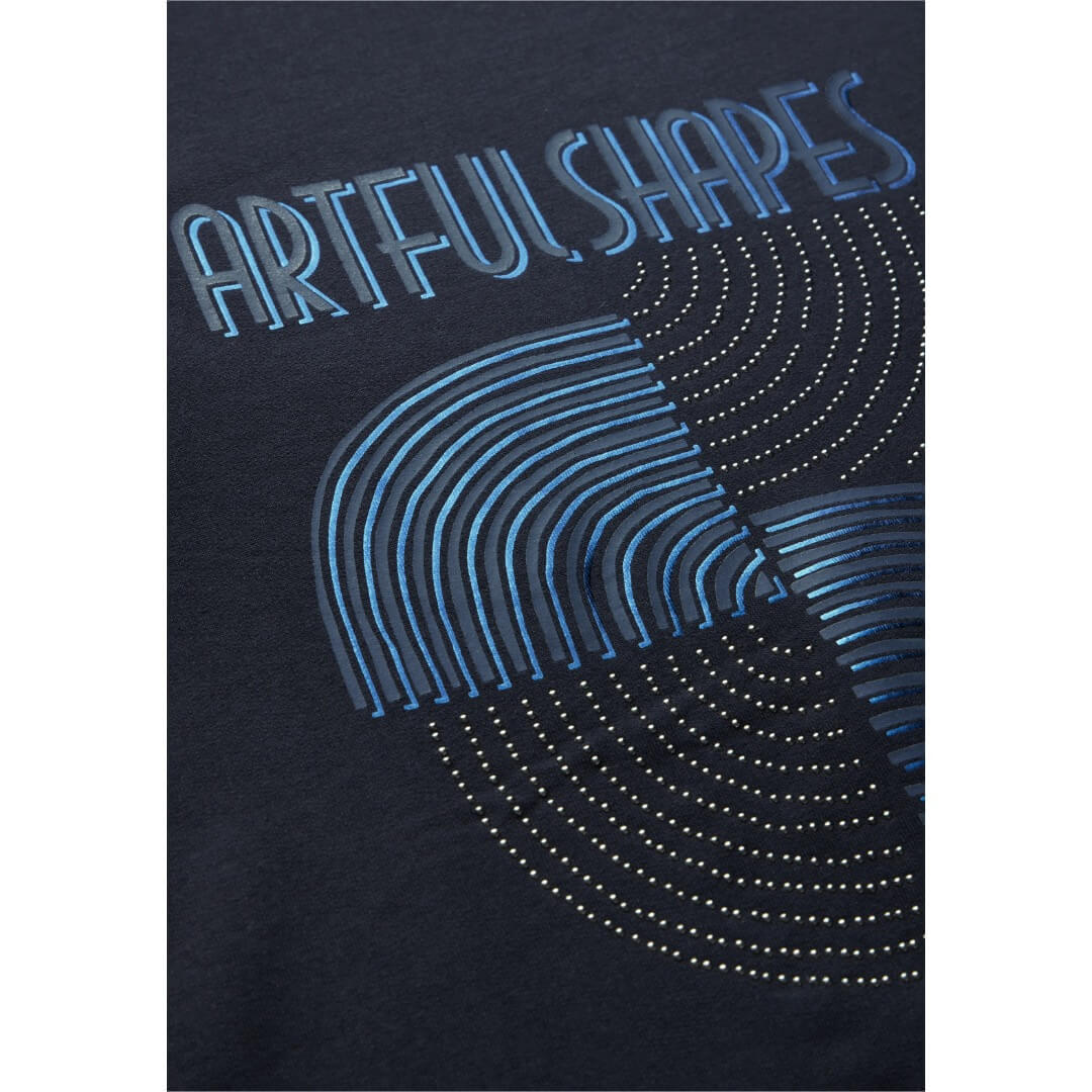 Cecil printtitrikoo 3/4, tummansininen - Moment.fi