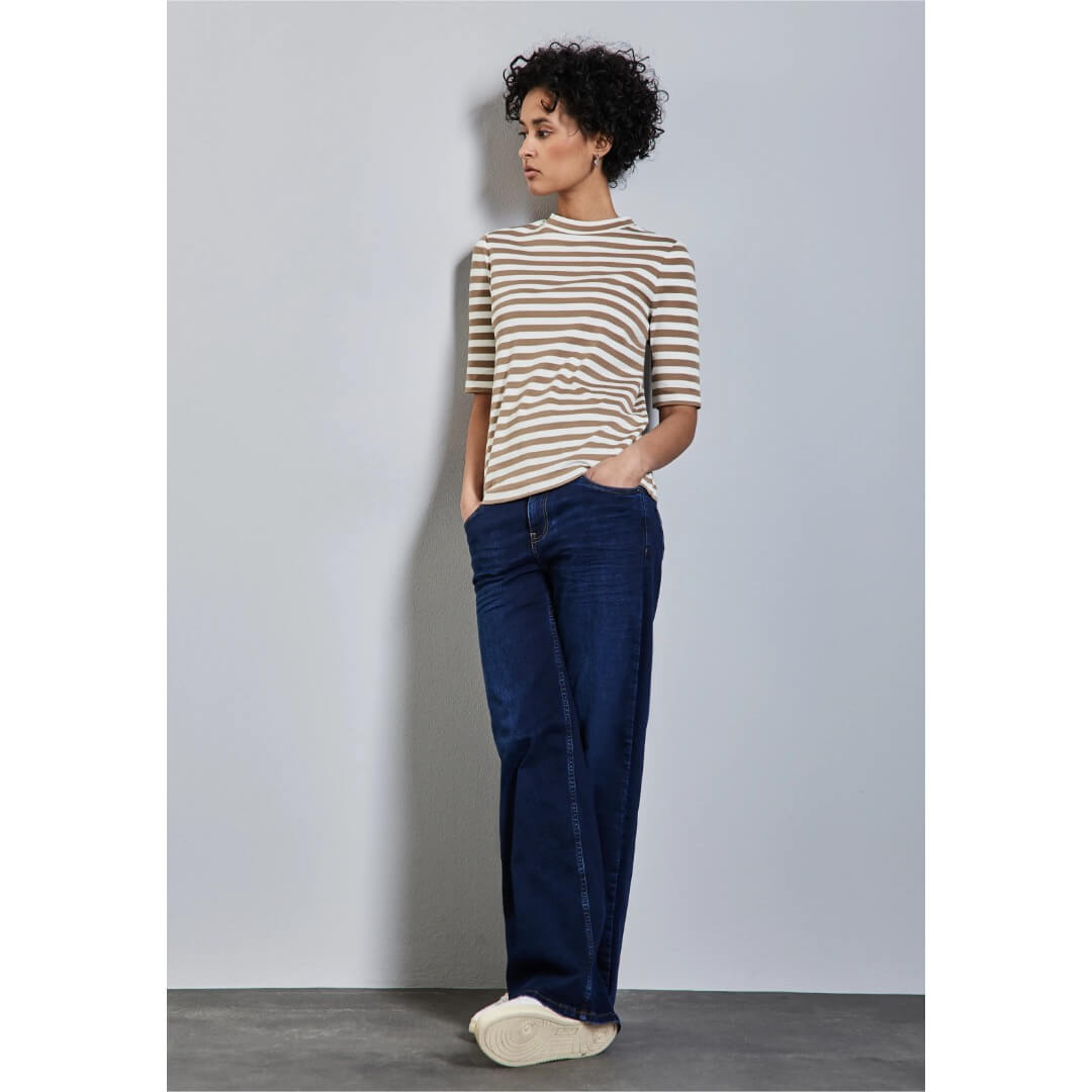 Street One raitatrikoo, beige - Moment.fi