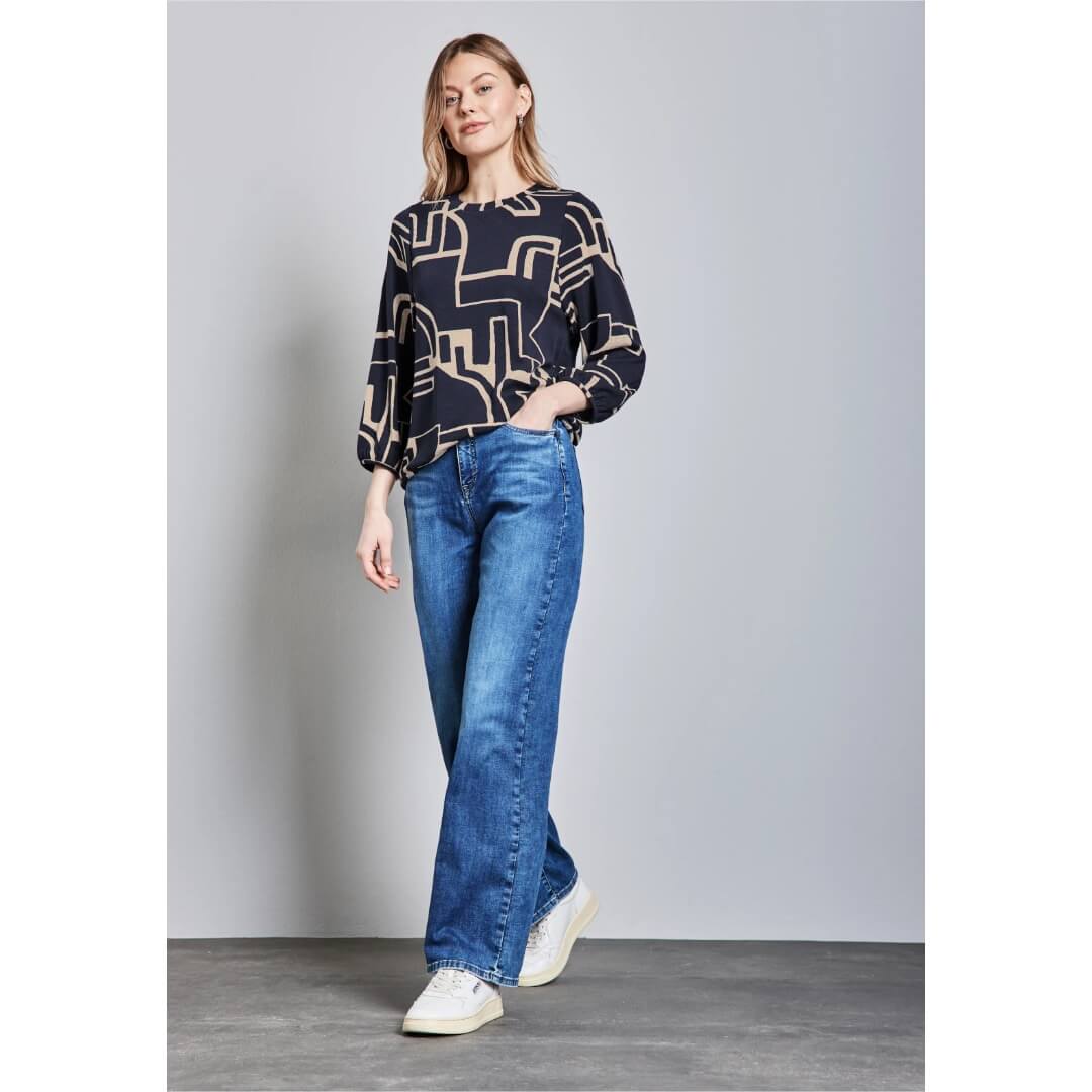 Street One kuosicollege, tummansininen - Moment.fi