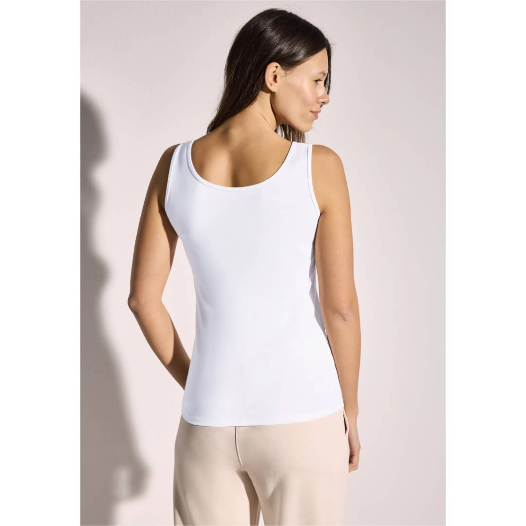 Cecil trikootoppi Linda, valkoinen - Moment.fi