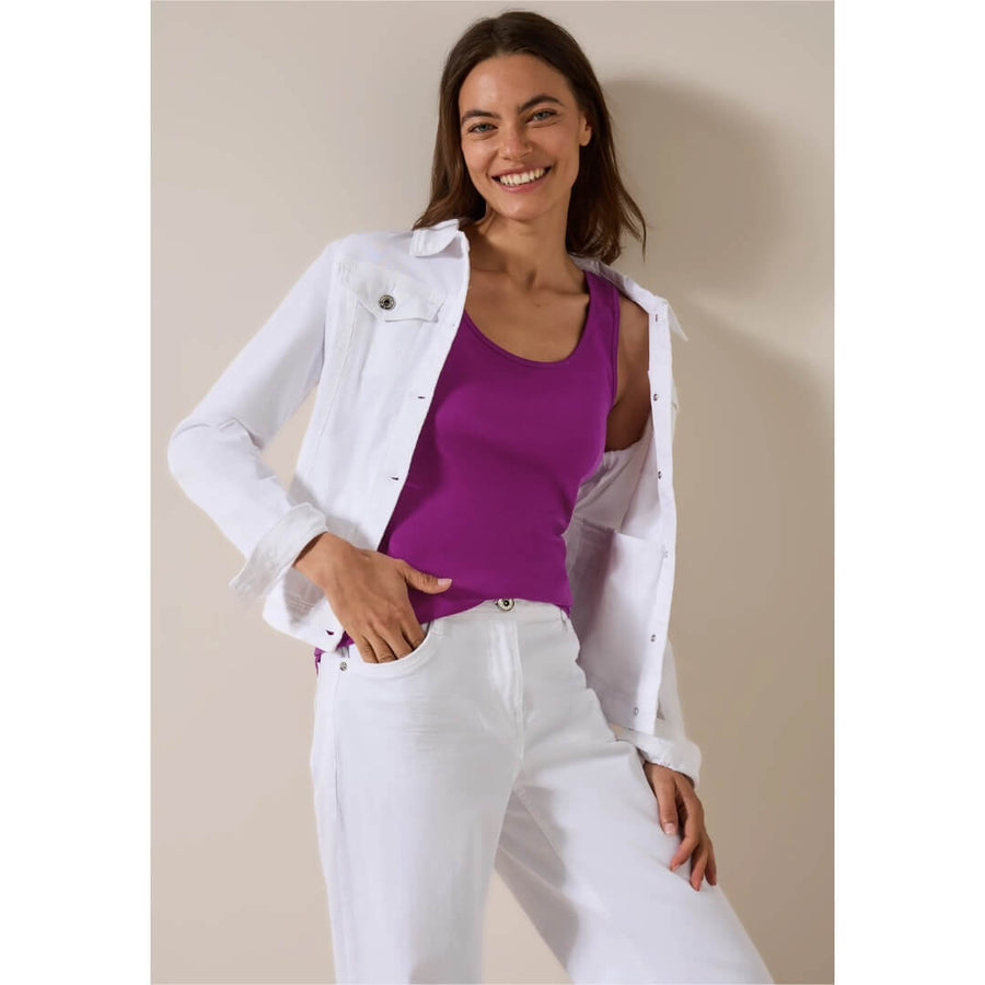 Cecil trikootoppi Linda, fuksia - Moment.fi