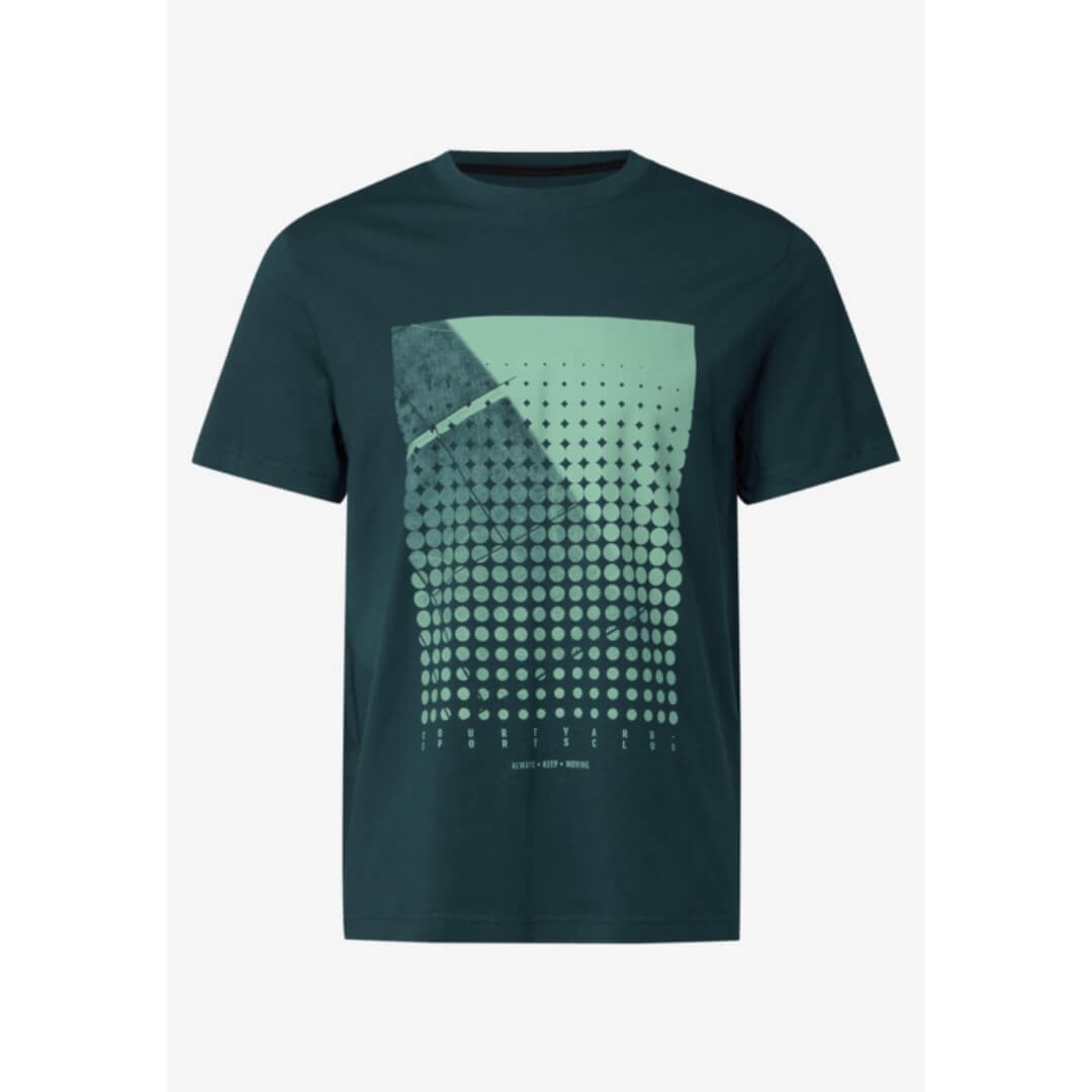 Street One t-paita printti, tummanvihreä - Moment.fi