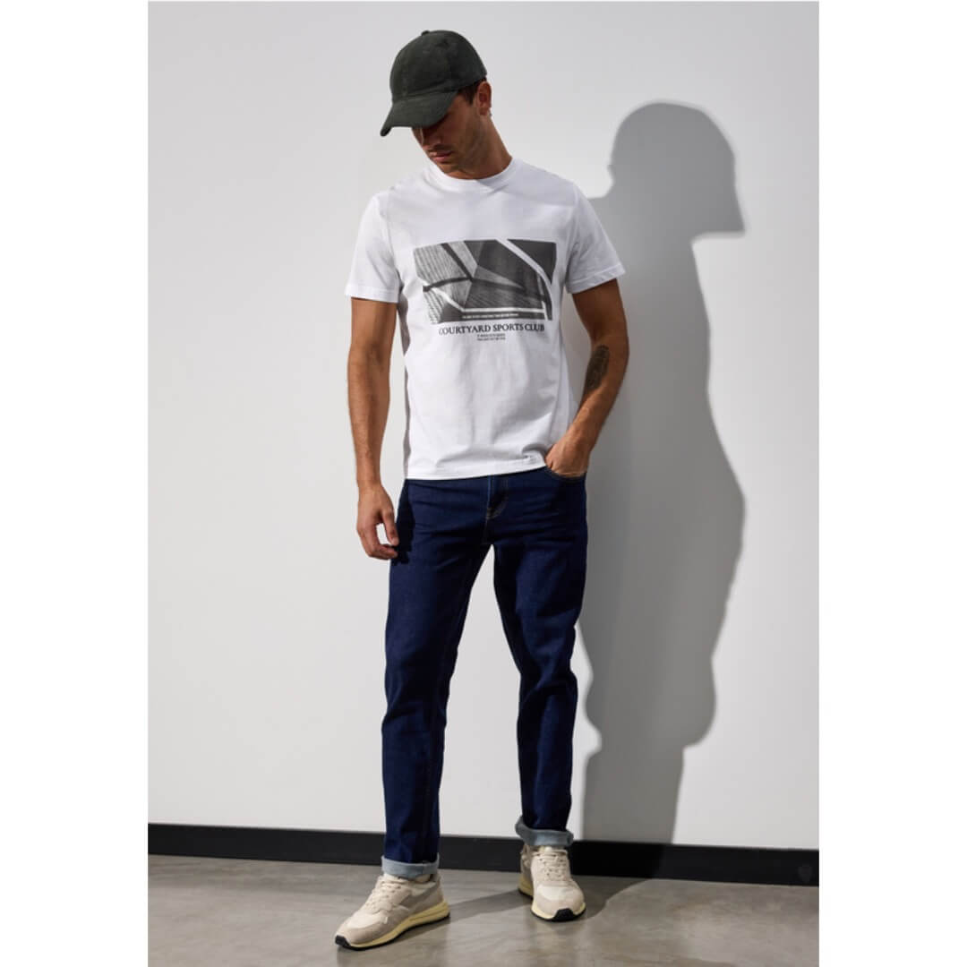 Street One t-paita printti, valkoinen - Moment.fi