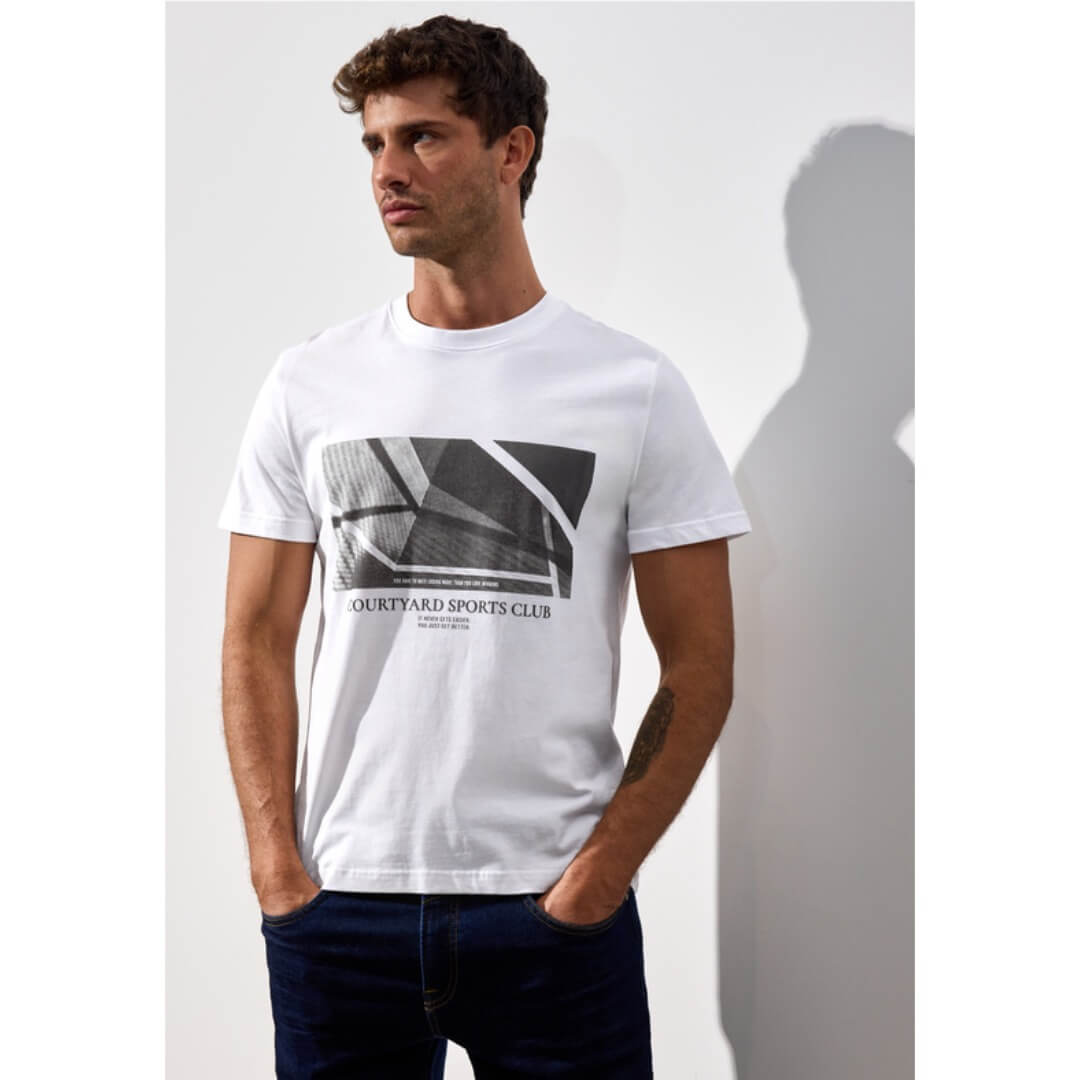 Street One t-paita printti, valkoinen - Moment.fi