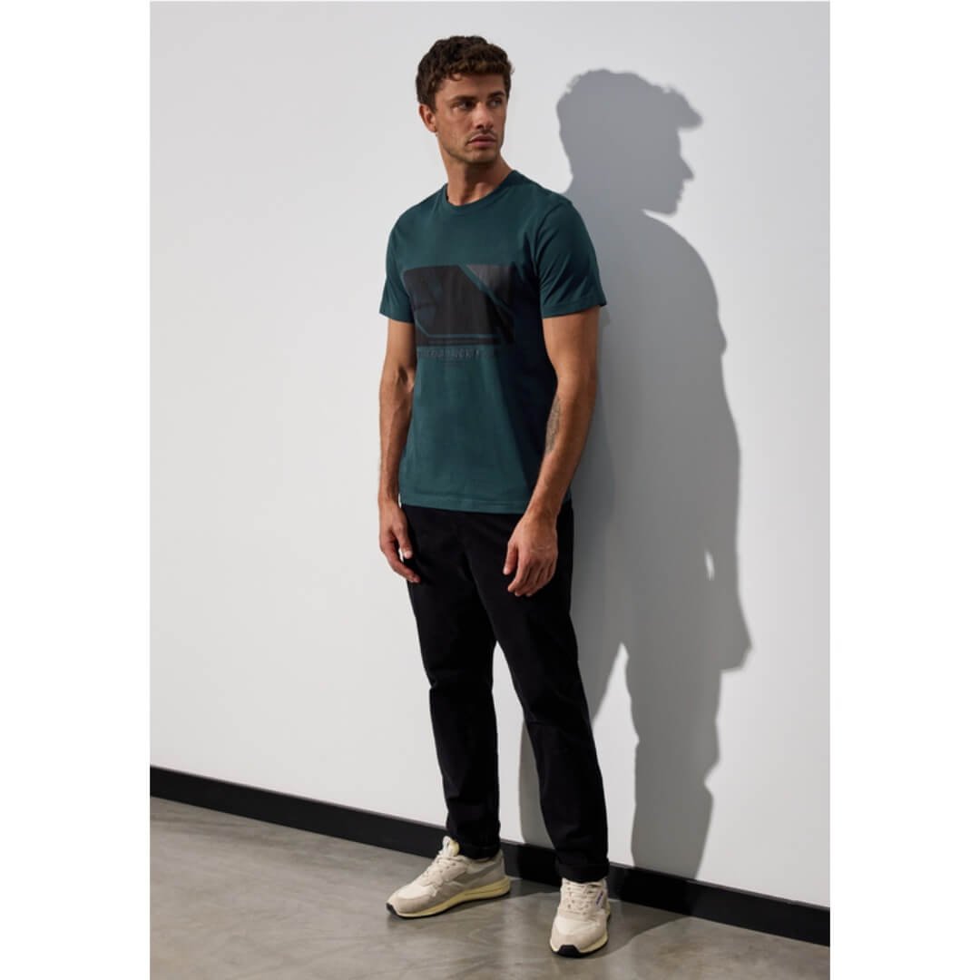 Street One t-paita printti, tummanvihreä - Moment.fi