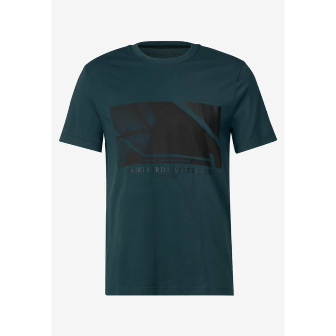 Street One t-paita printti, tummanvihreä - Moment.fi