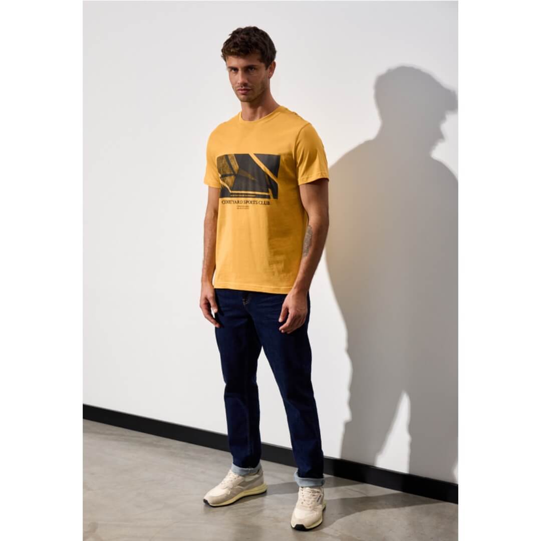 Street One t-paita printti, keltainen - Moment.fi