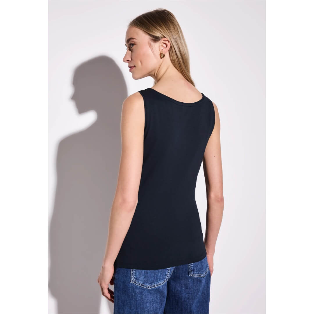 Street One toppi, tummansininen - Moment.fi