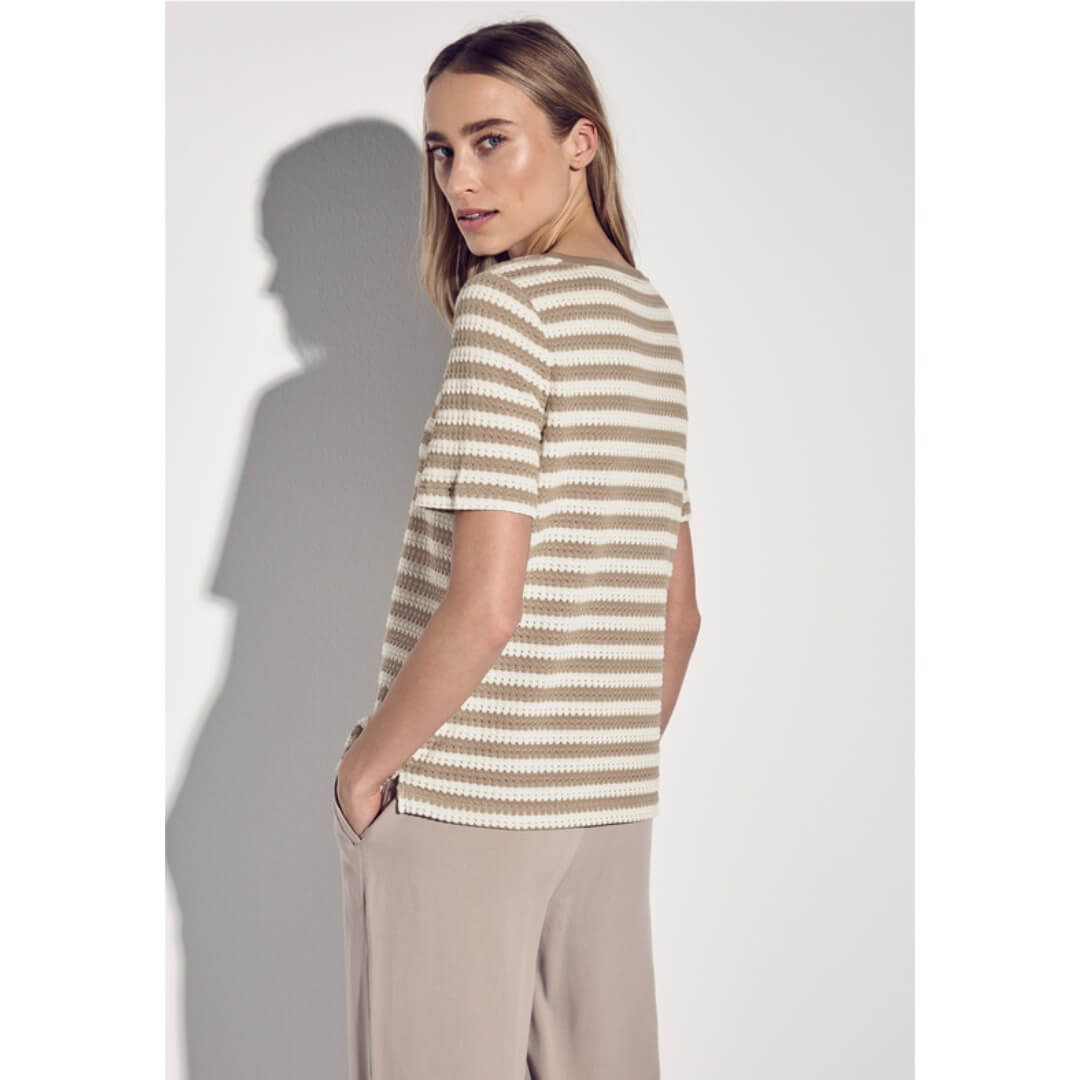 Street One t-paita neulos, beige - Moment.fi