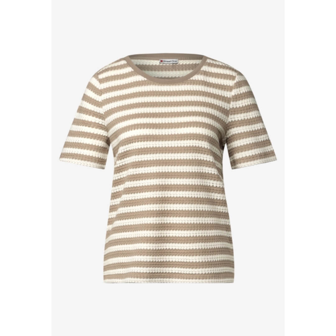 Street One t-paita neulos, beige - Moment.fi