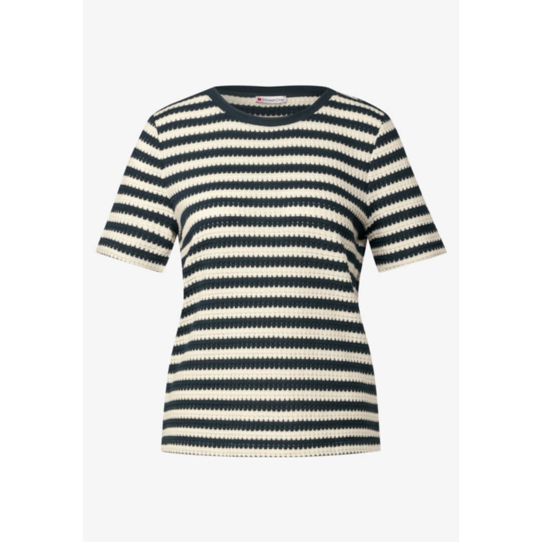 Street One t-paita neulos, tummanvihreä - Moment.fi