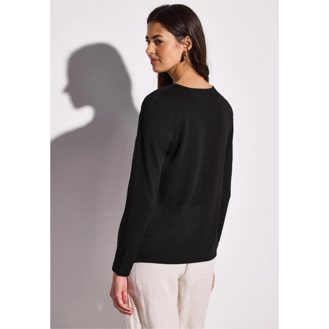 Street One neuletakki ohut, musta - Moment.fi