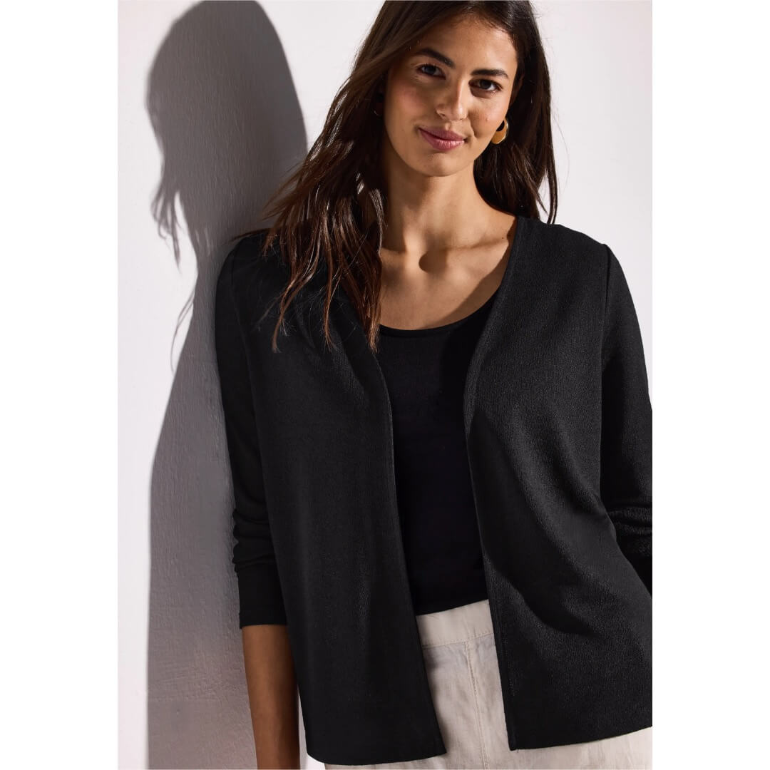 Street One neuletakki ohut, musta - Moment.fi