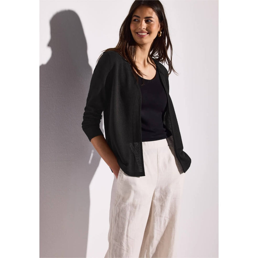 Street One neuletakki ohut, musta - Moment.fi